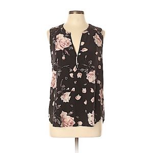 Joie • L • Sleeveless Silk Tank Rose Print